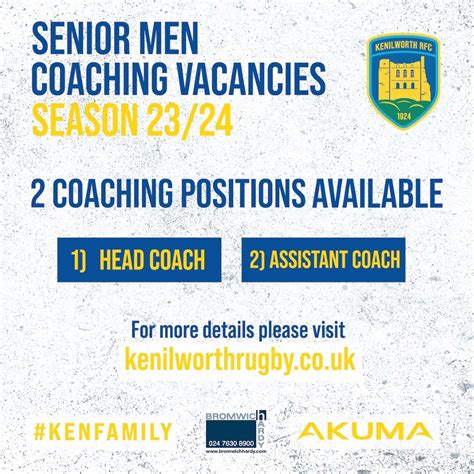 rugby coaching vacancies usa.